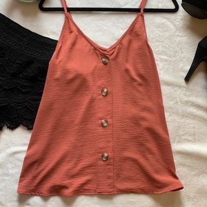 Vici Burnt Orange Button Down Top